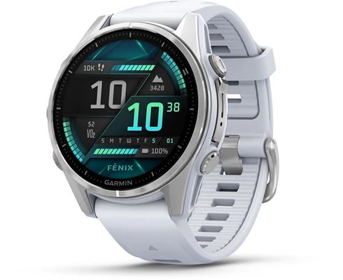 Garmin Fenix 8 AMOLED 43mm, SS/Whitestone