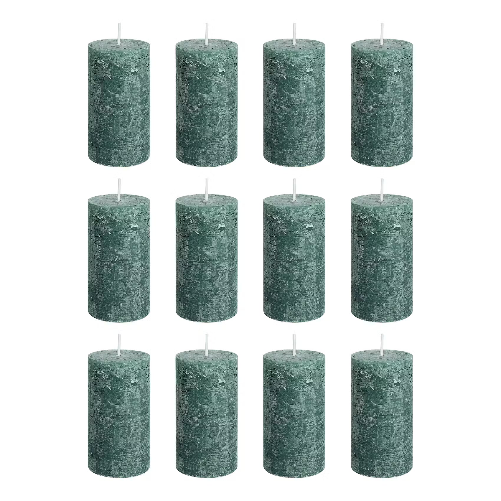 RUSTIC Stumpenkerze 12er-Set