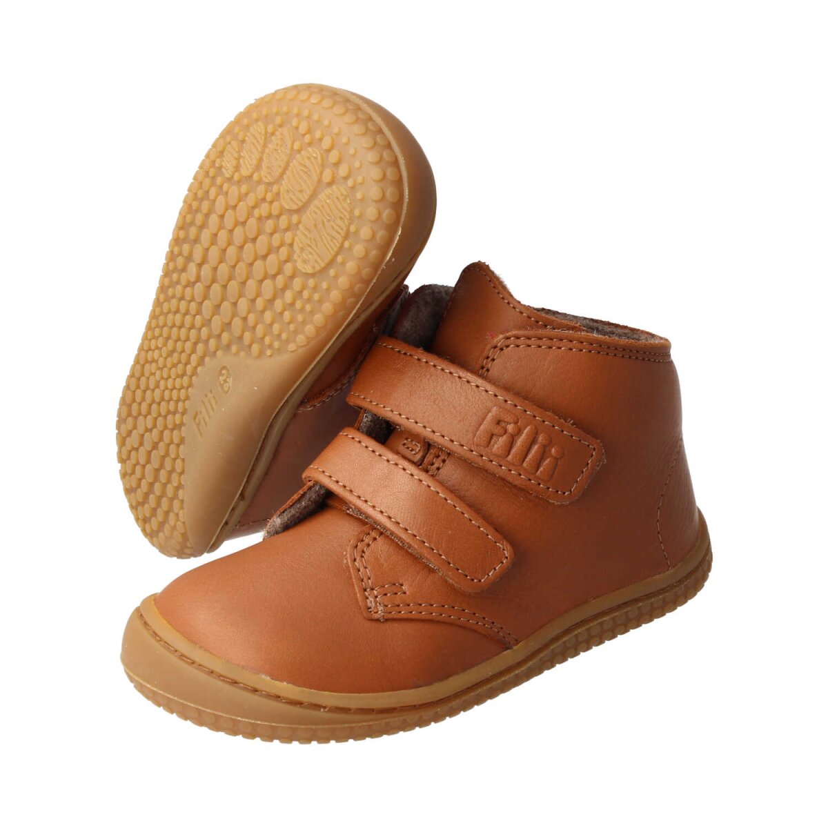 MB4213-F9 chestnut SOFT-FEET BIO nappa fleece velcro Weite/M