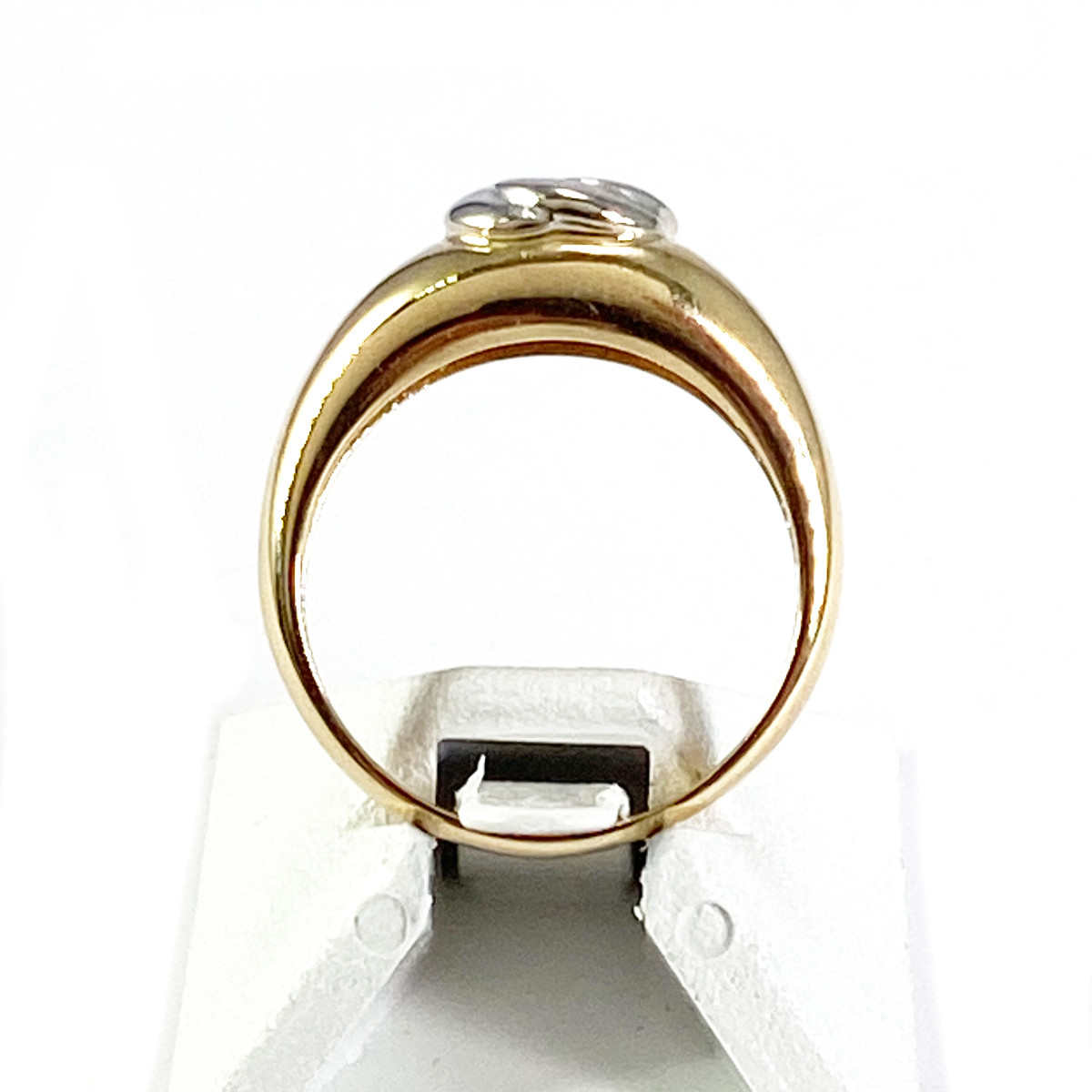 Bague d'occasion or 750 2 tons diamants