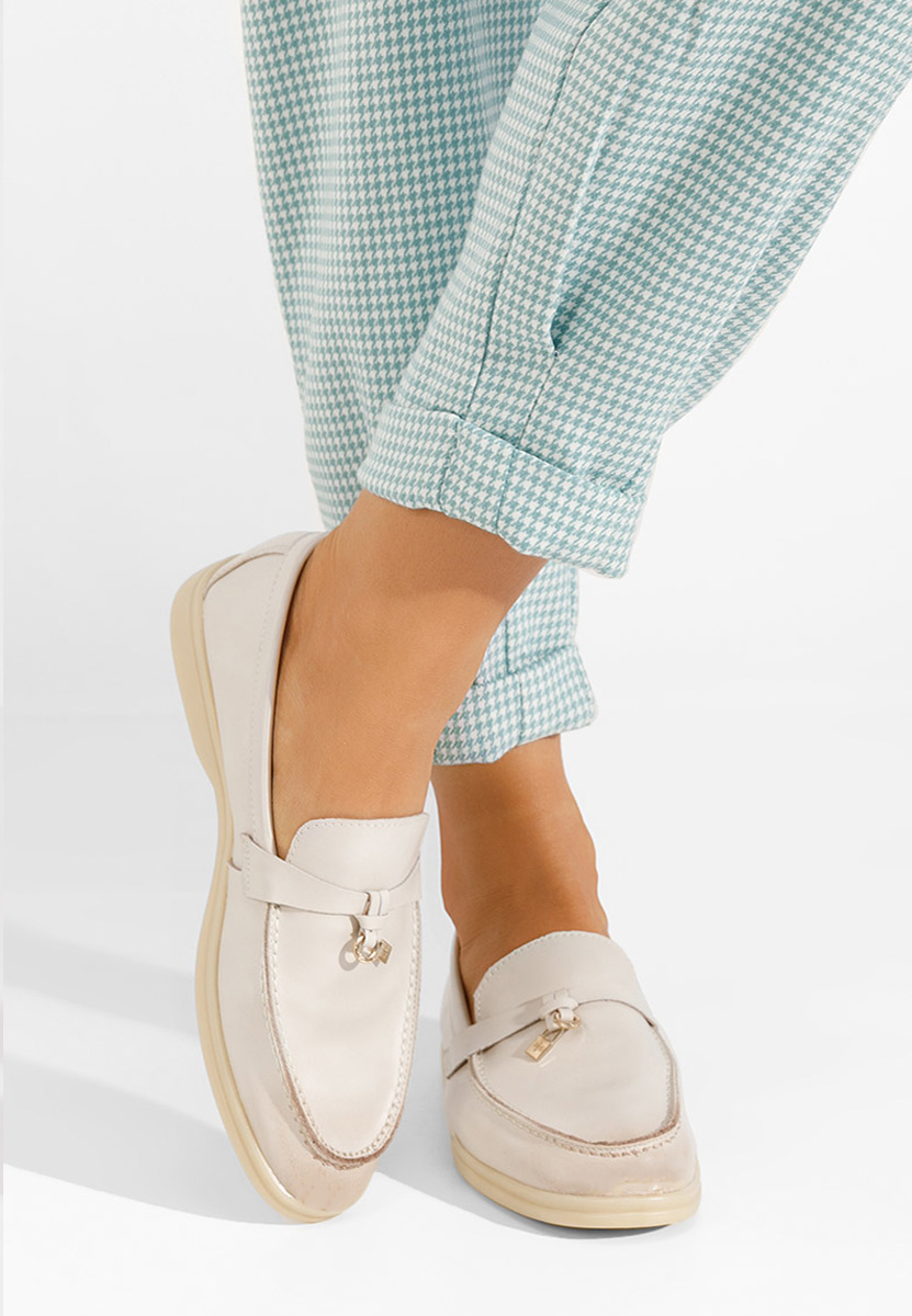 Mocassins femme beige Anette
