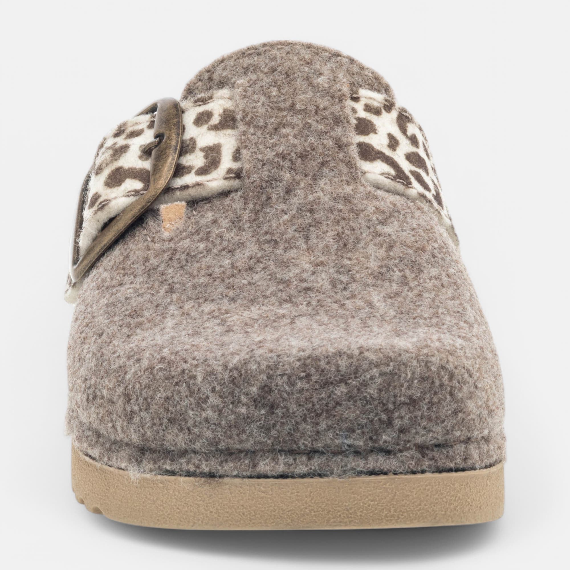 Pantoufles mules Femme beige