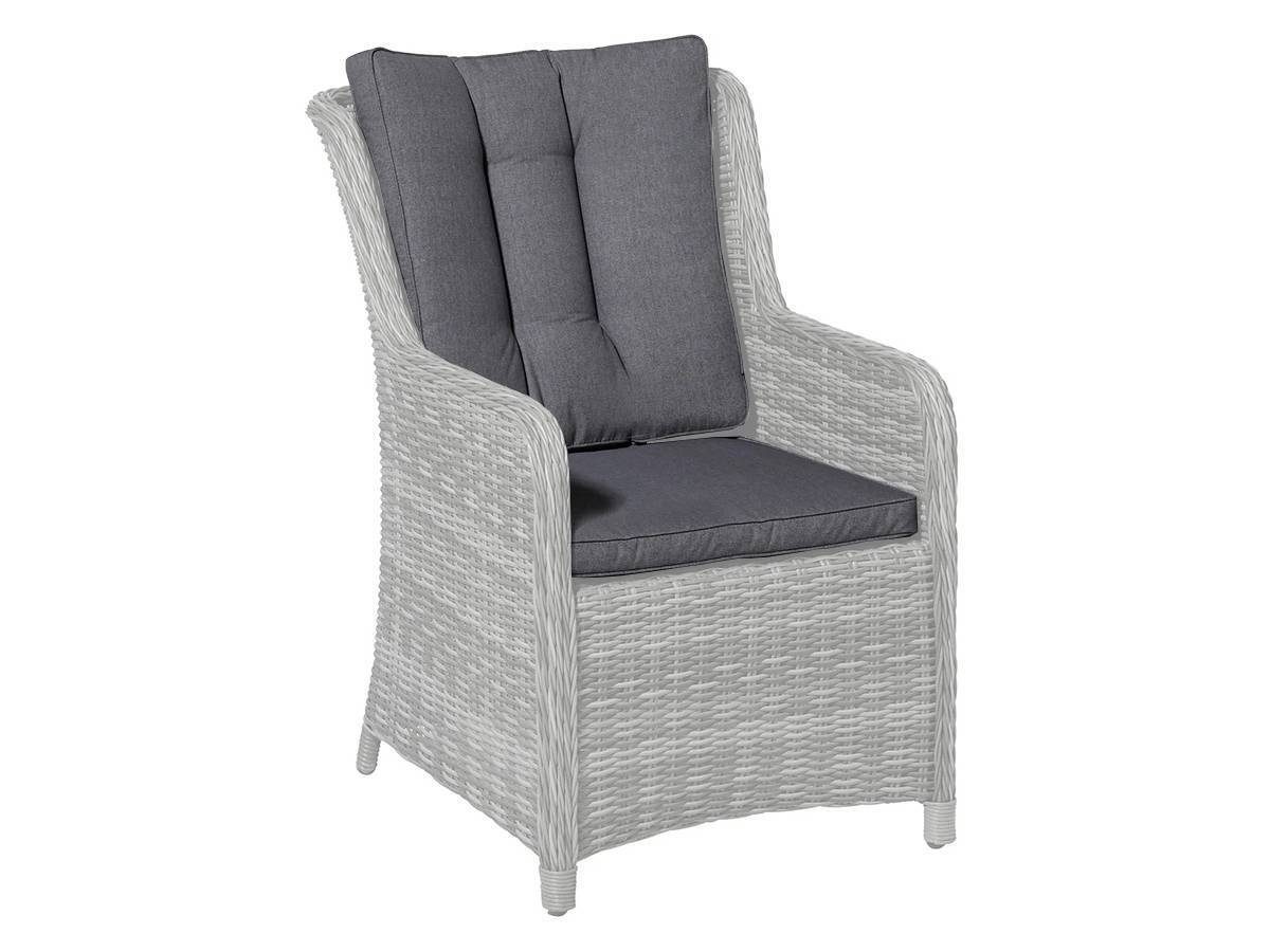 Madison Oxford grey outdoor wicker stoelkussen