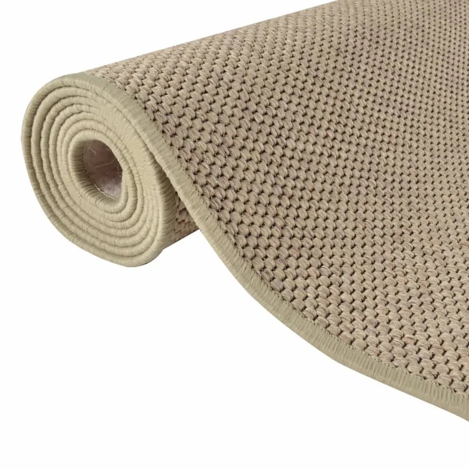vidaXL - Tapijtloper - Bruin - Stof - 50 x 200 cm