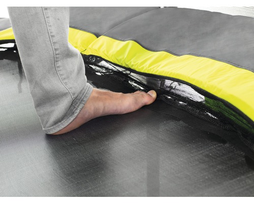 EXIT Silhouette trampoline met veiligheidsnet Ø 244 cm zwart