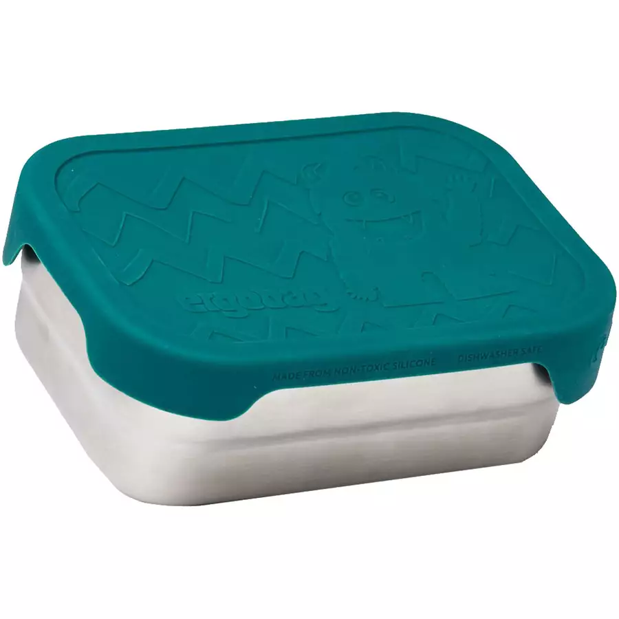 Ergobag Zubehör - Brotzeitbox Edelstahl 2tlg. 16 cm Monster
