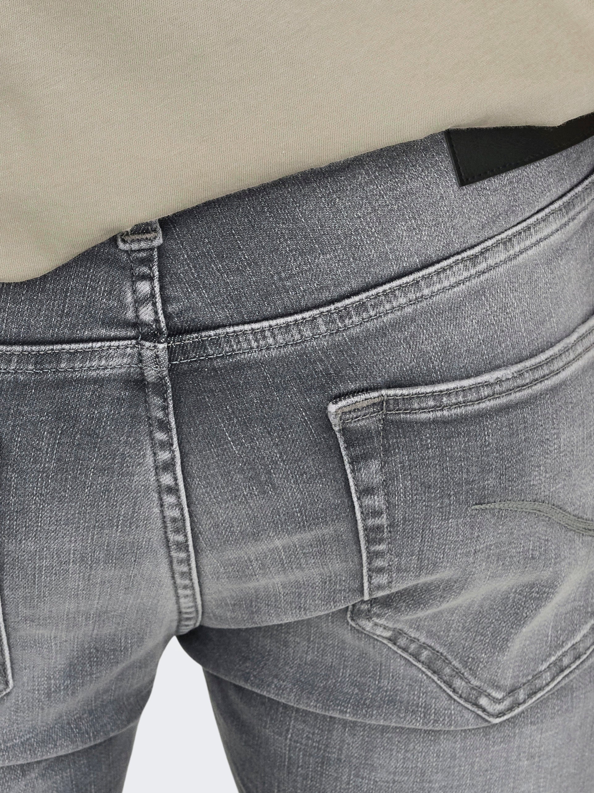 ONSLOOM Niedrige Taille Slim Fit Jeans Medium Grey Denim
