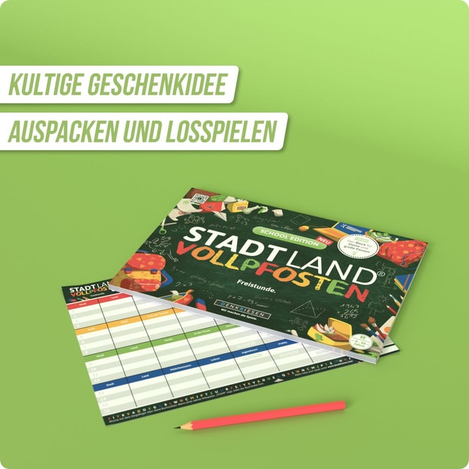 Stadt Land® Vollpfosten - School Edition