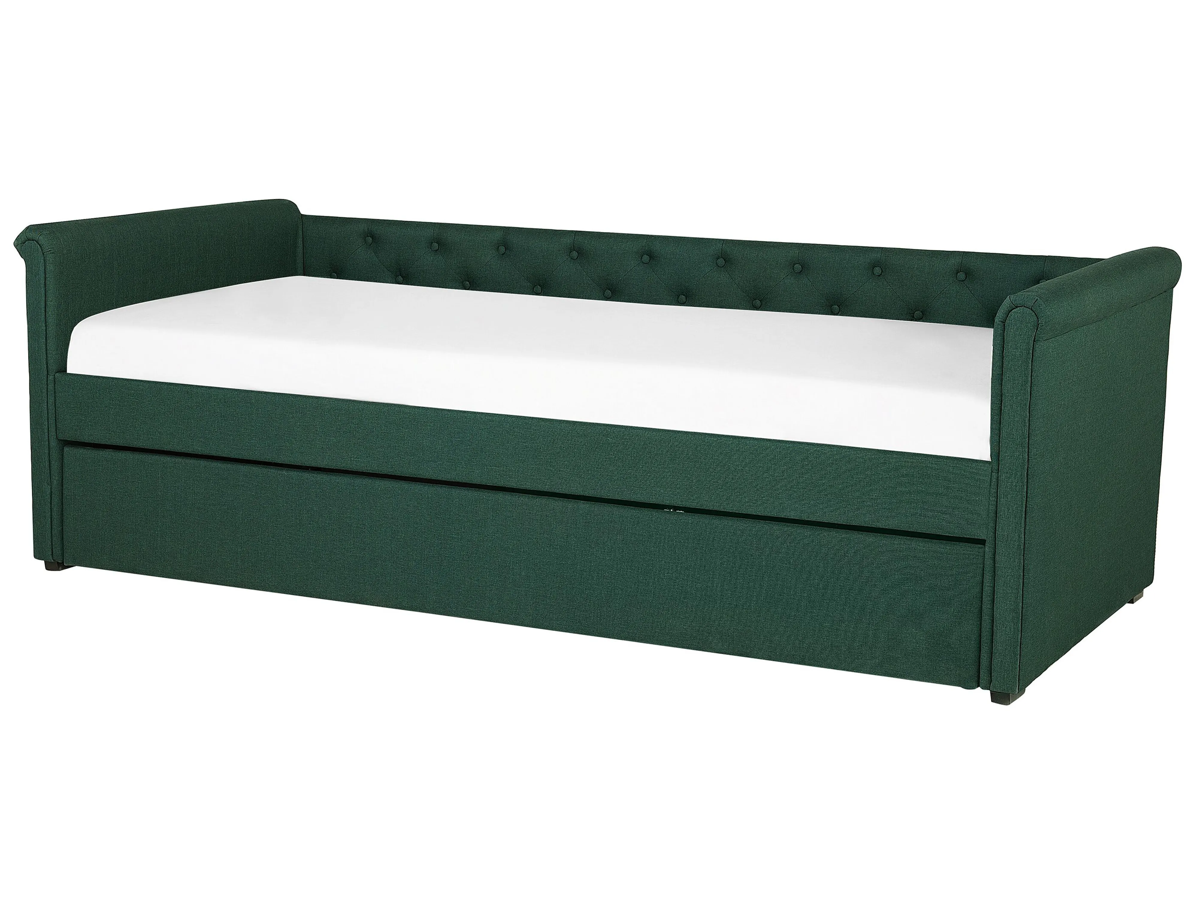 Onderschuifbed Stof LIBOURNE 80 x 200 cm Donkergroen