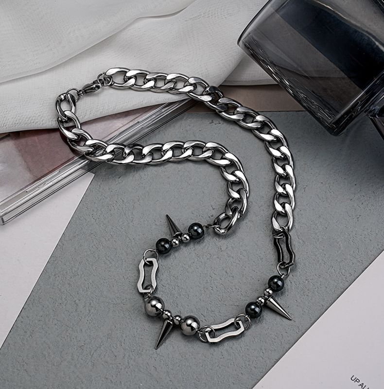 Lilafey - Stud roestvrijstalen choker