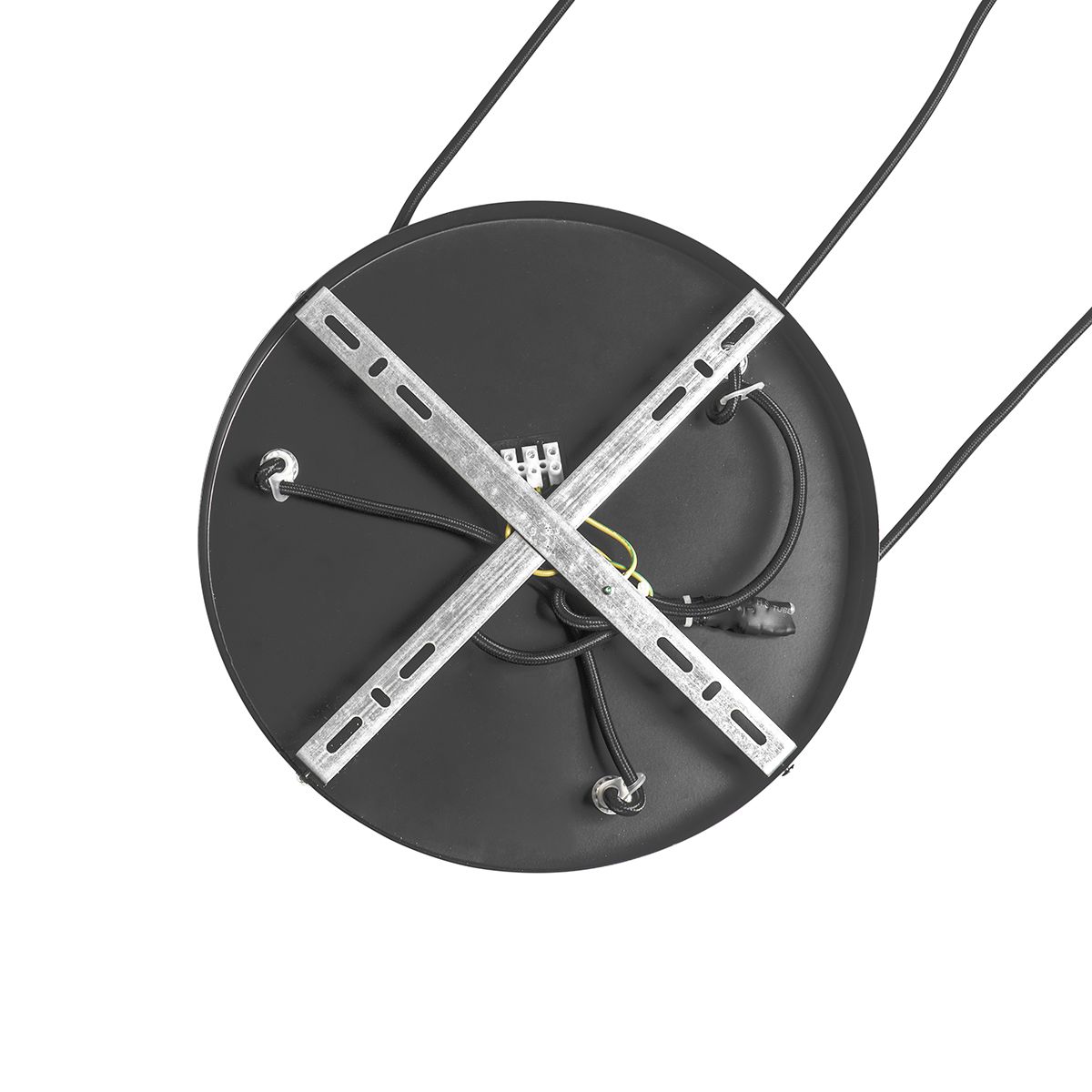 Smart hanglamp zwart met smoke glas incl. 3 Wifi P45 - Busa