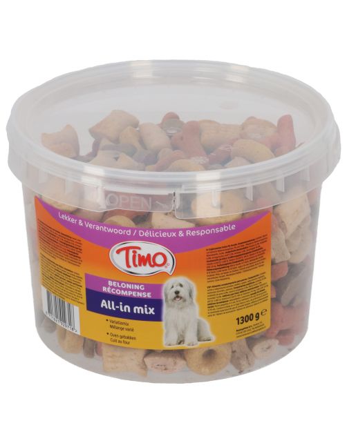 Timo Koekjes All-In Mix Emmer - Hondensnacks - Mix 1.3 kg