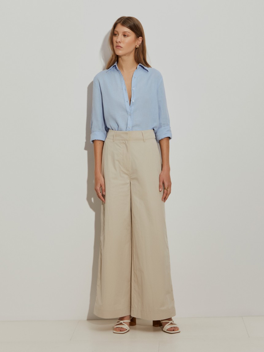 Calças wide leg