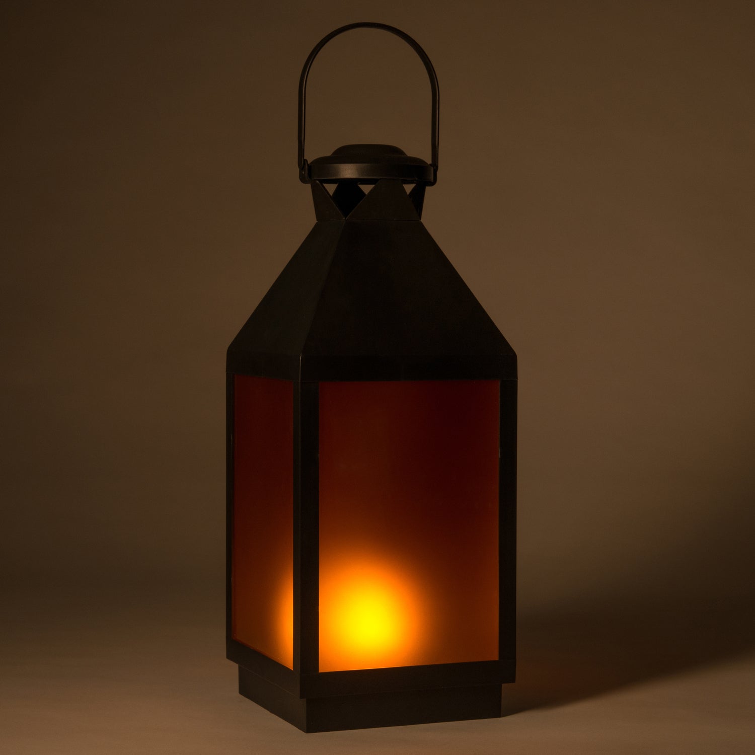 Intratuin lantaarn met vlameffect 19 x 19 x 46 cm