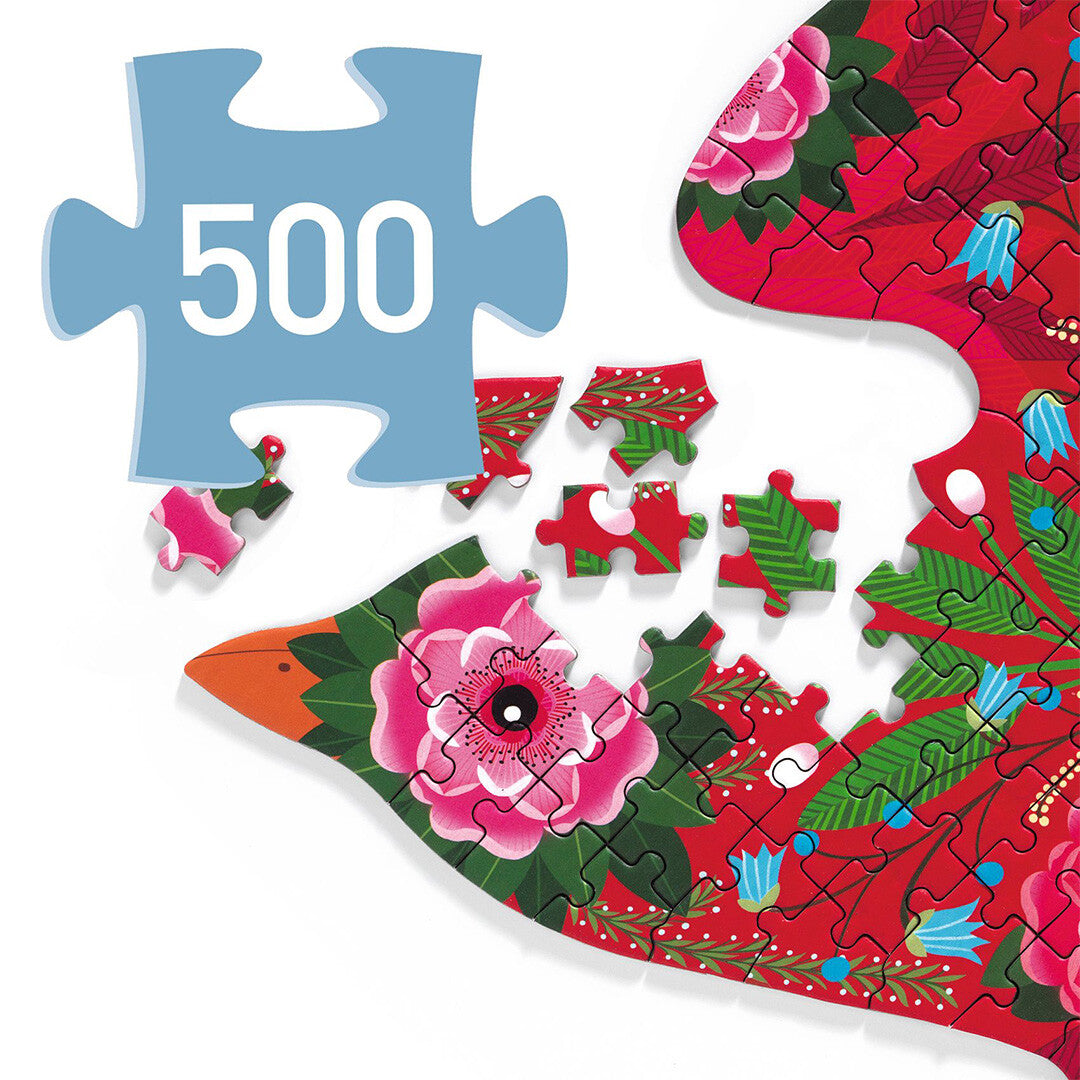 Djeco puzzel puzz'art vogel - 500st