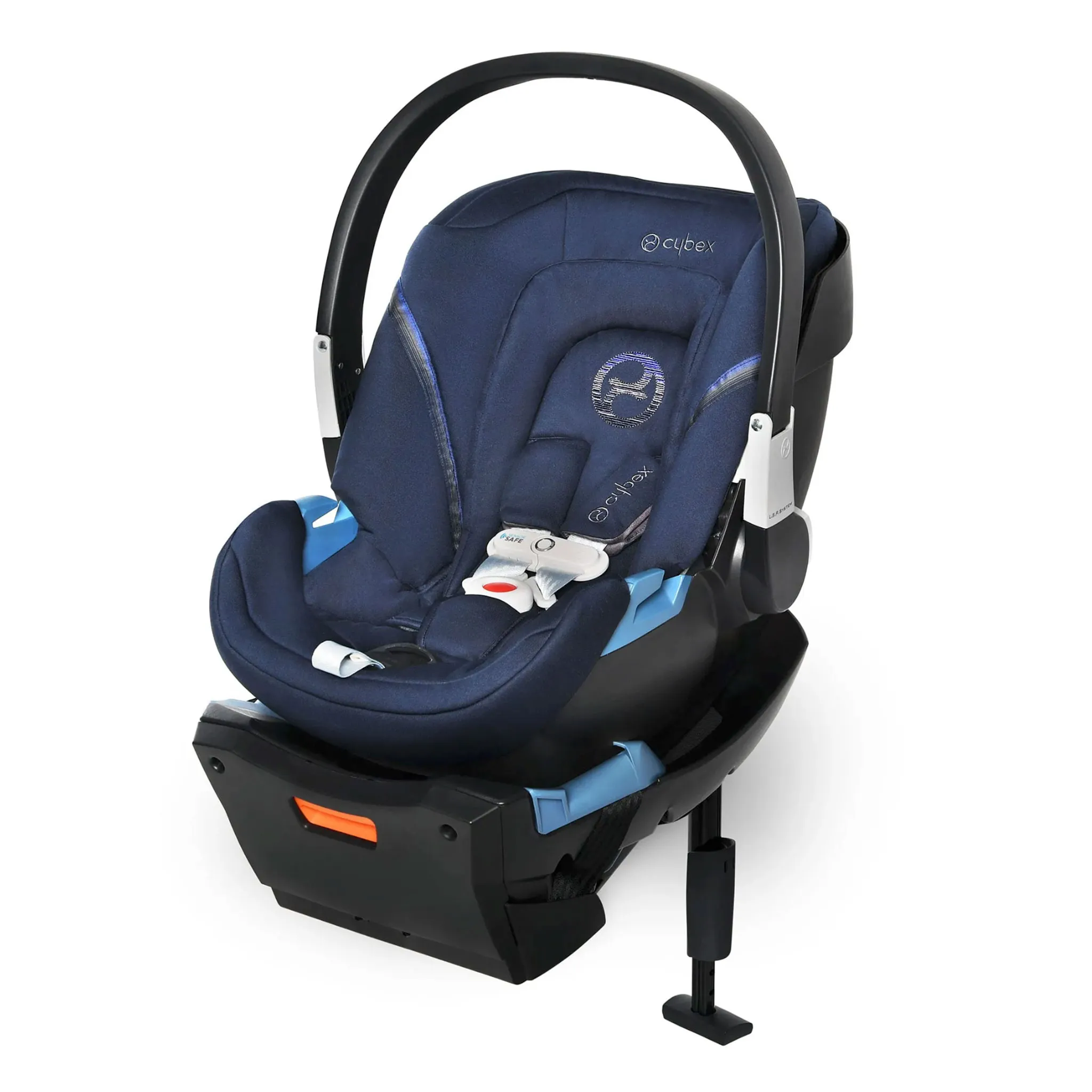 Cybex Poussette Eos + Siège d'Auto Cybex Aton2 avec Sensorsafe - Bleu Denim