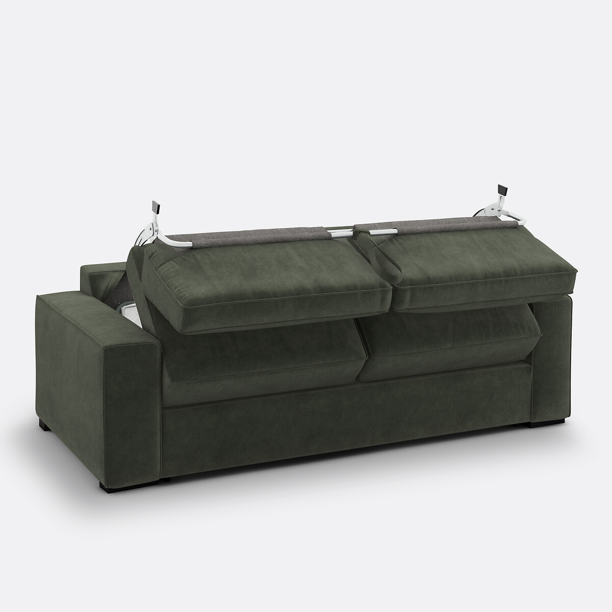 LA REDOUTE INTERIEURS<br>Sofá-cama de veludo, Bultex Cécilia