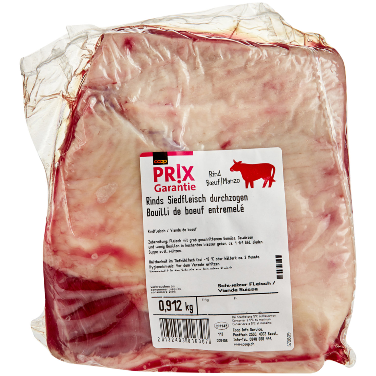 Prix Garantie Siedfleisch durchzogen ca. 1kg