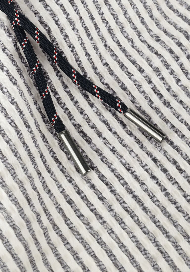 TOMMY HILFIGER blauw/wit gestreepte tommy hilfiger korte broek harlem seersucker stripe po