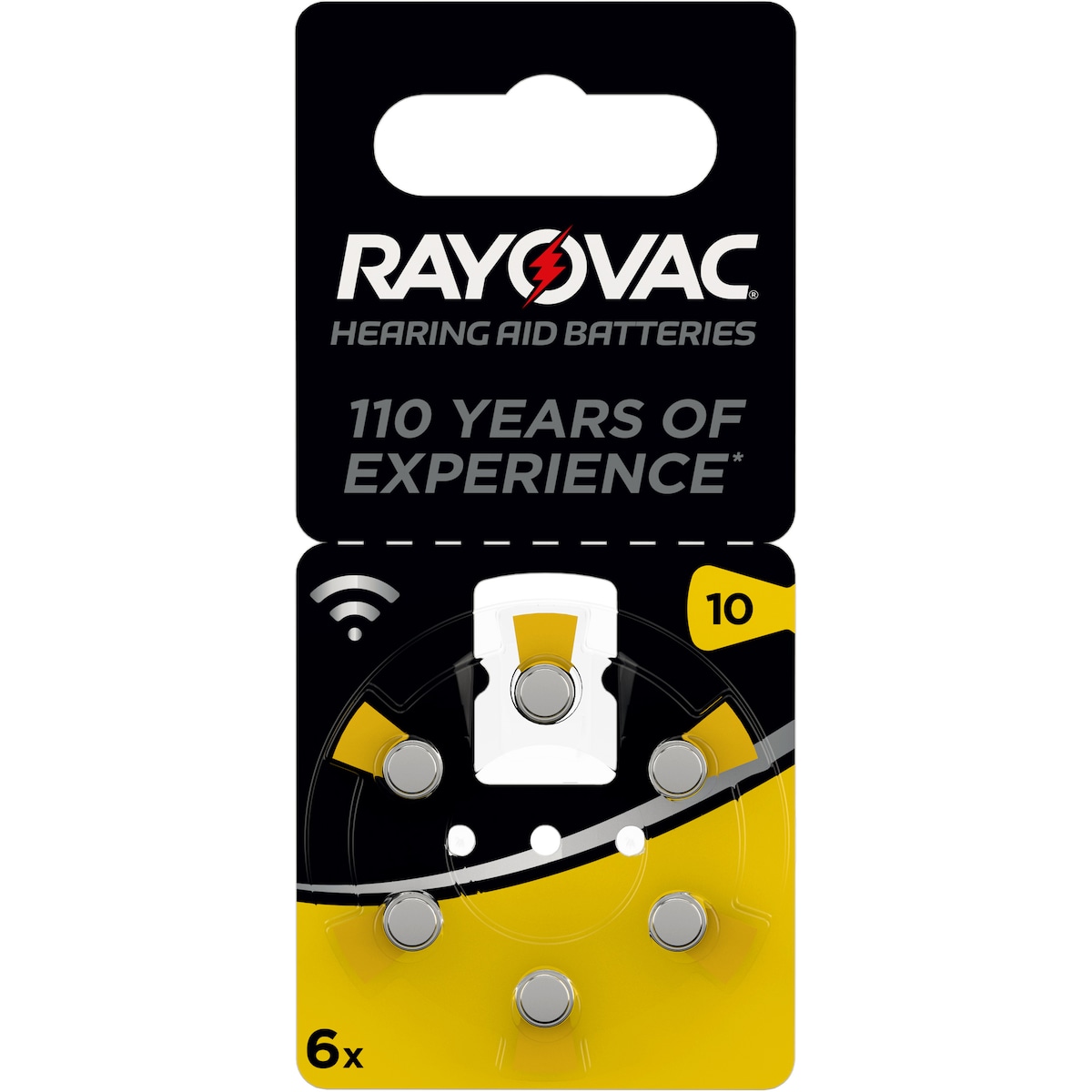 Varta Rayovac batteri til høreapparat 10 (6-pakning)
