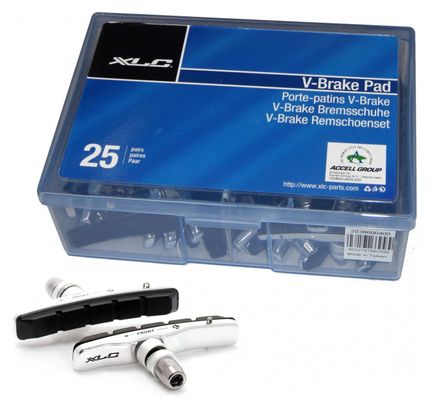 Patins de Frein XLC BS-V02 pour V-Brake 72 mm (25 Paires)