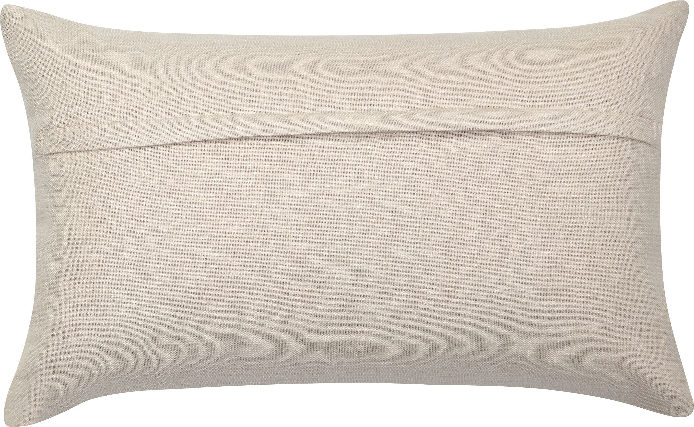 PLUMAS Zierkissenhülle - Beige / B: 30.0 cm x H: 50.0 cm