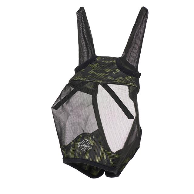Vliegenmasker LeMieux Visor-Tek Half Camo Donkergroen