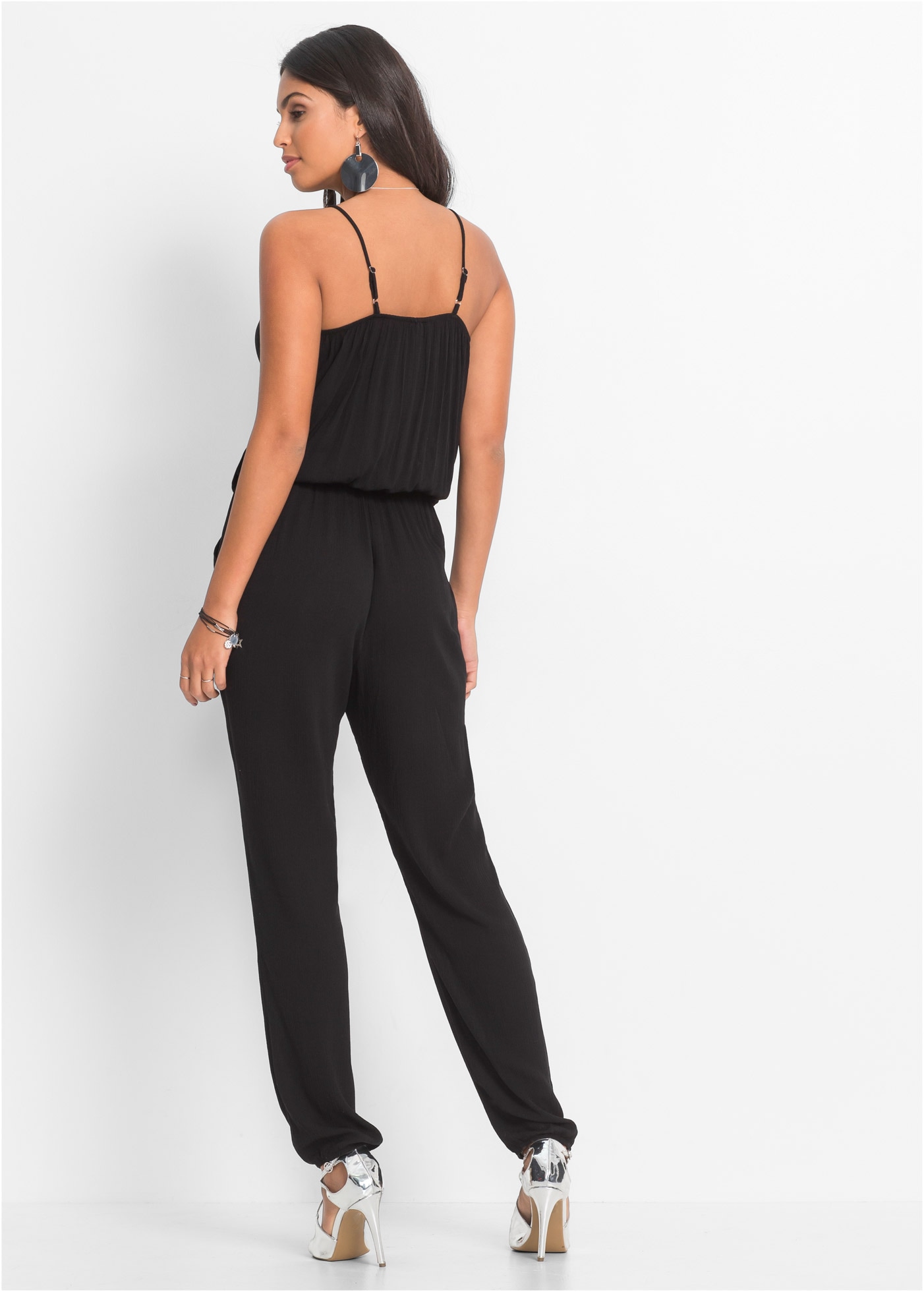 bonprix Jumpsuit »Jumpsuit aus strukturierter Viskose« aus strukturierter Viskose, seitliche Eingrifftaschen