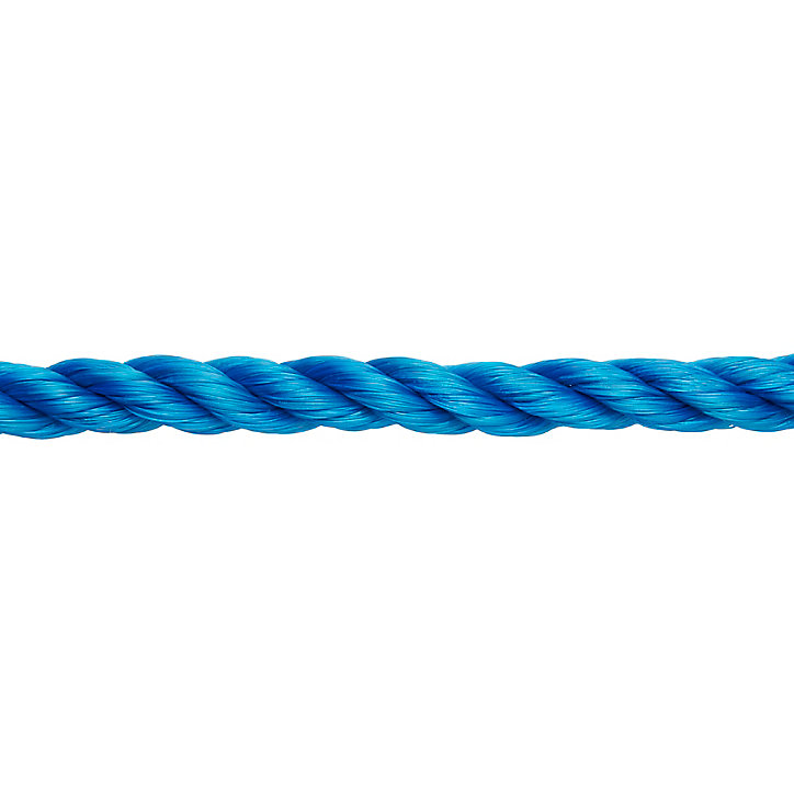 Corde torsadée en polypropylène bleue Diall ø12 mm, 15 m