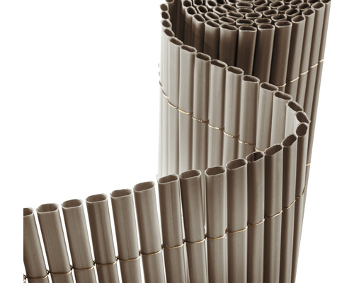 Konsta PVC ovaal privacyscherm, 3 x 0,9 m, taupe, structuur
