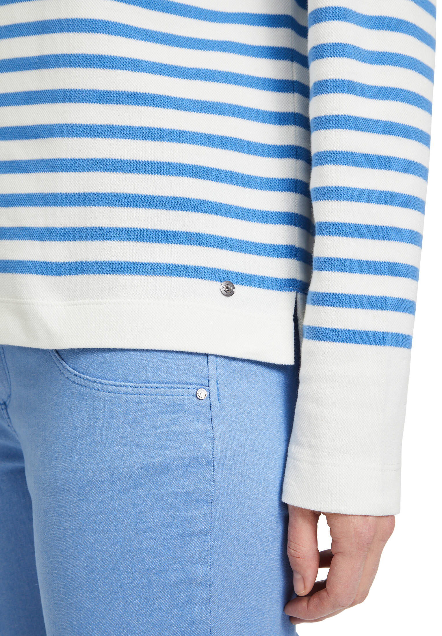 Betty & Co| Damen Casual-Sweatshirt mit Kragen