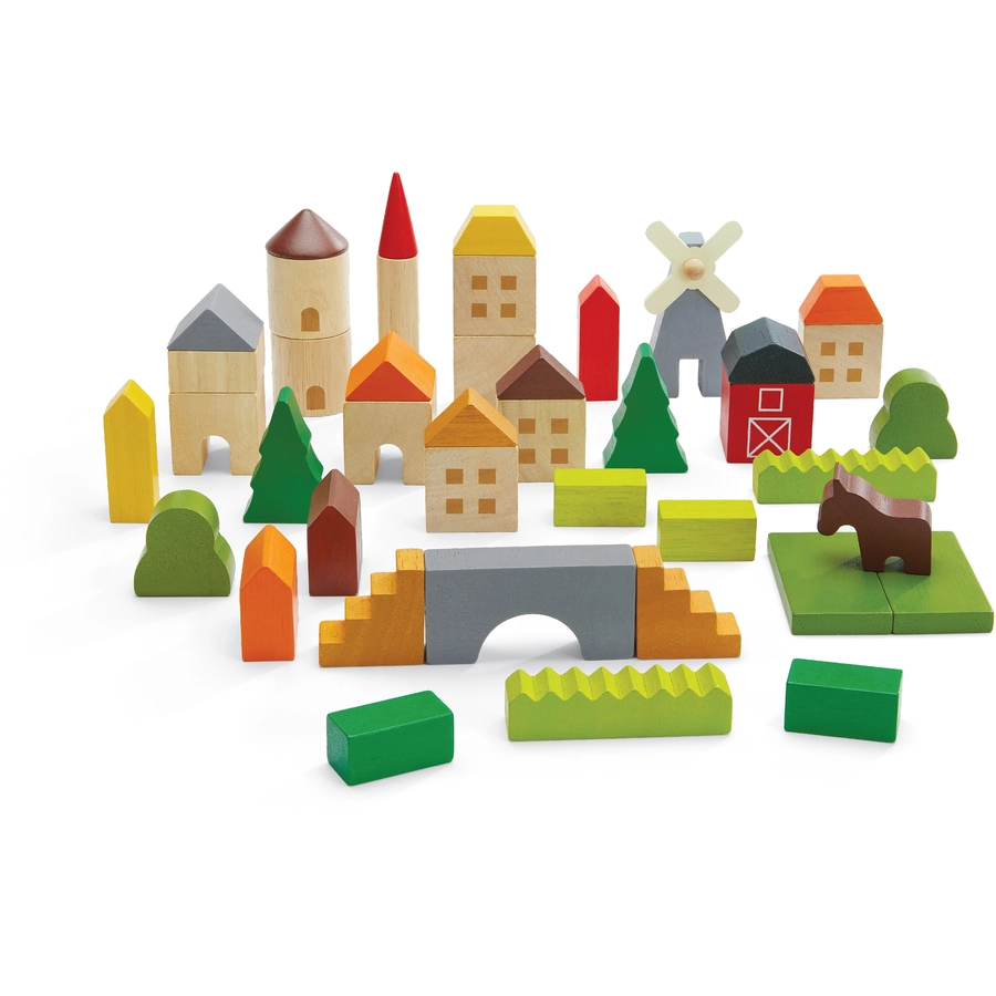 PlanToys Spielklötze Dorf