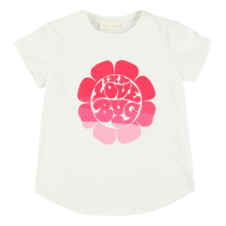 Simple Kids T-Shirt Love Bug | Blanc