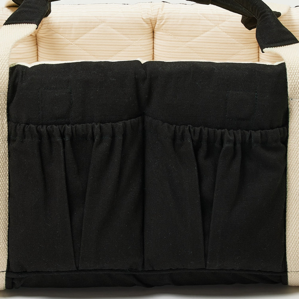 Køb COPENHAGEN COLORS Black With Cream Solid Stripe Organic Multifunctional Babylift Vol. 2