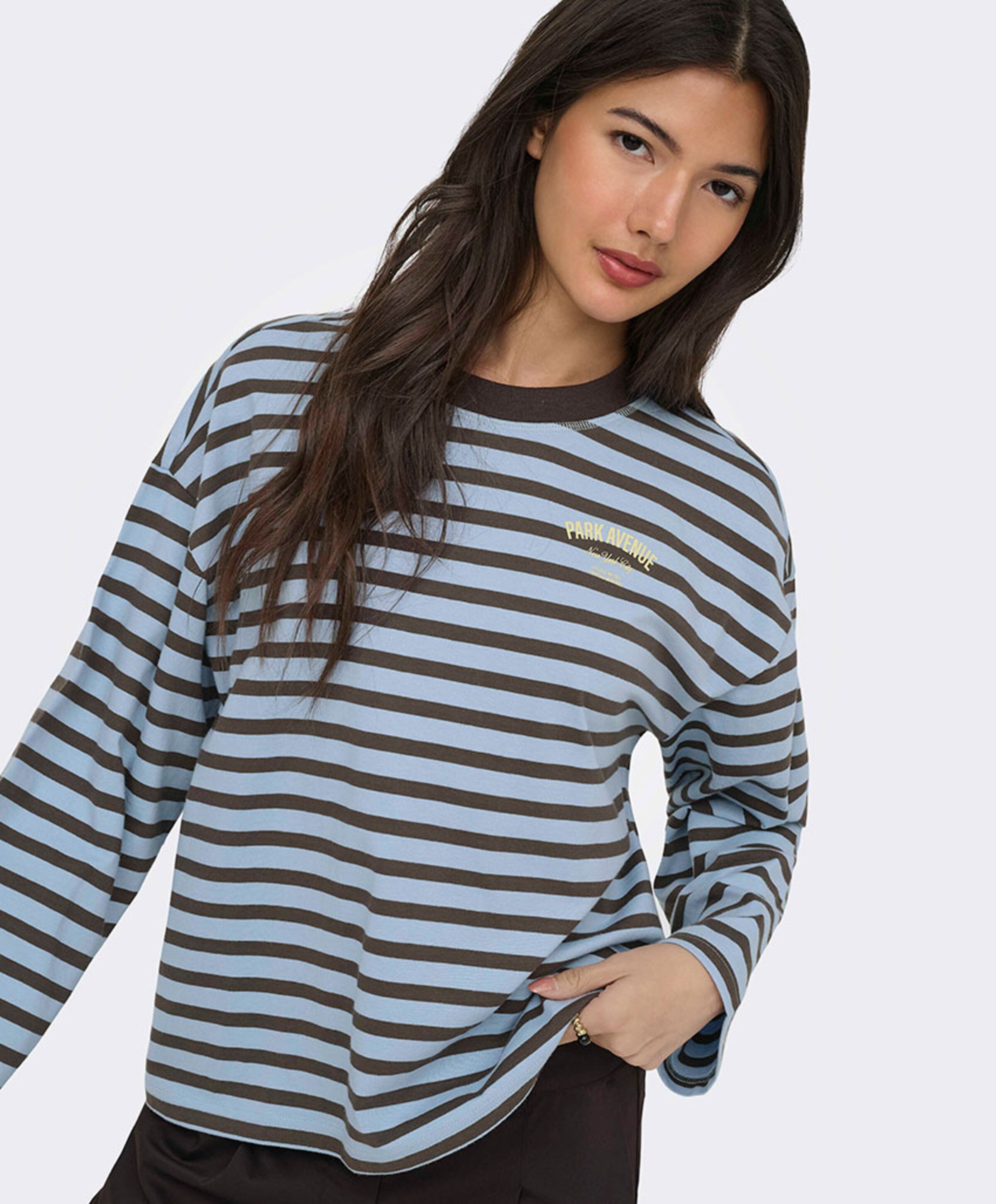 Only Dames longsleeve blauw