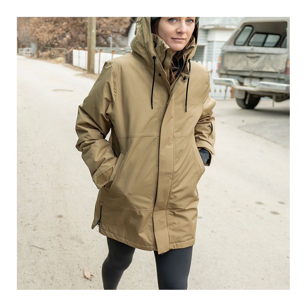 Volcom PAXSON 2L TDS INF - Veste ski Femme dark khaki