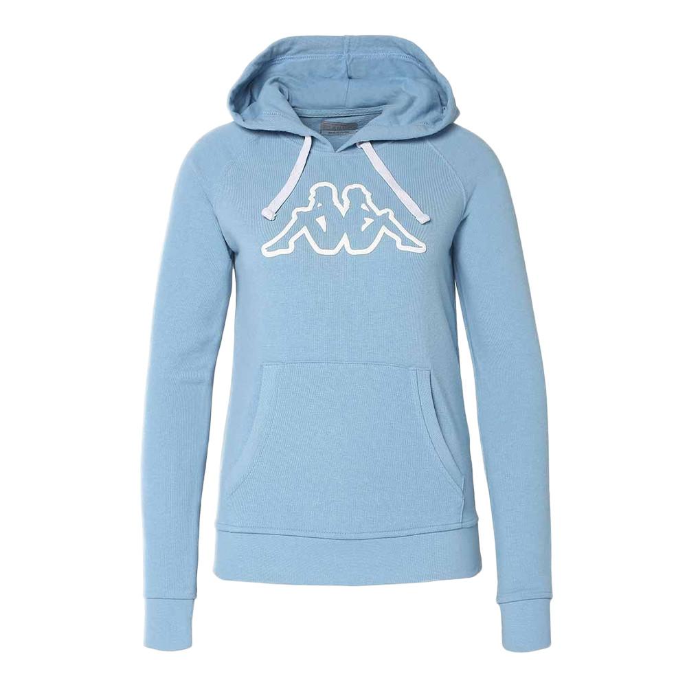 Kappa Sweat à Capuche Bleu Femme Kappa Belle Slim