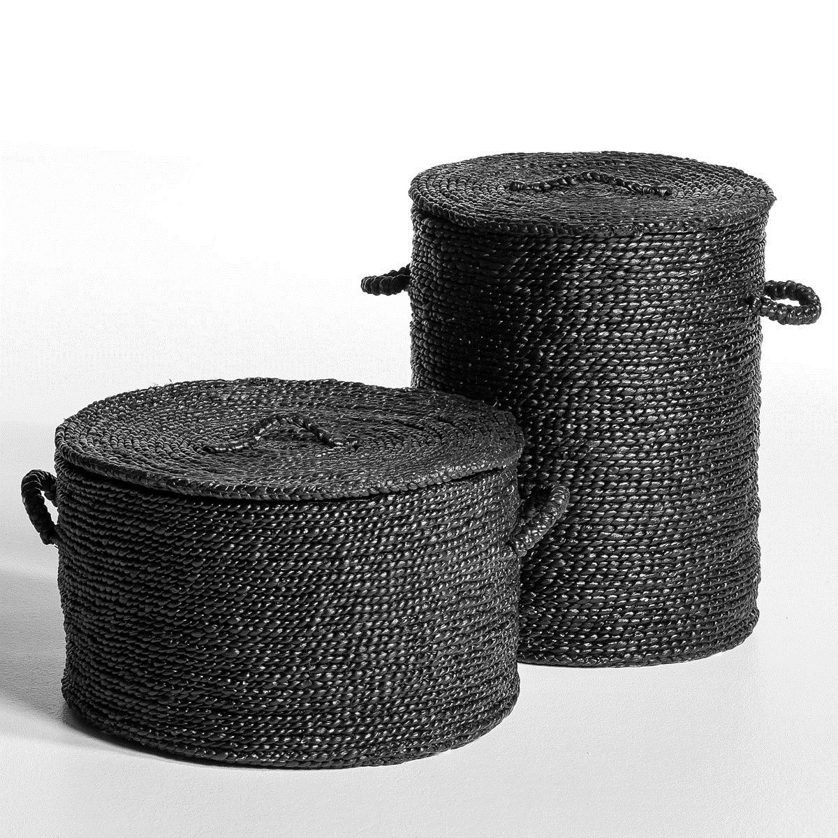AM.PM<br>Cesta redonda em jacinto-d'água H36,5 cm, Lian