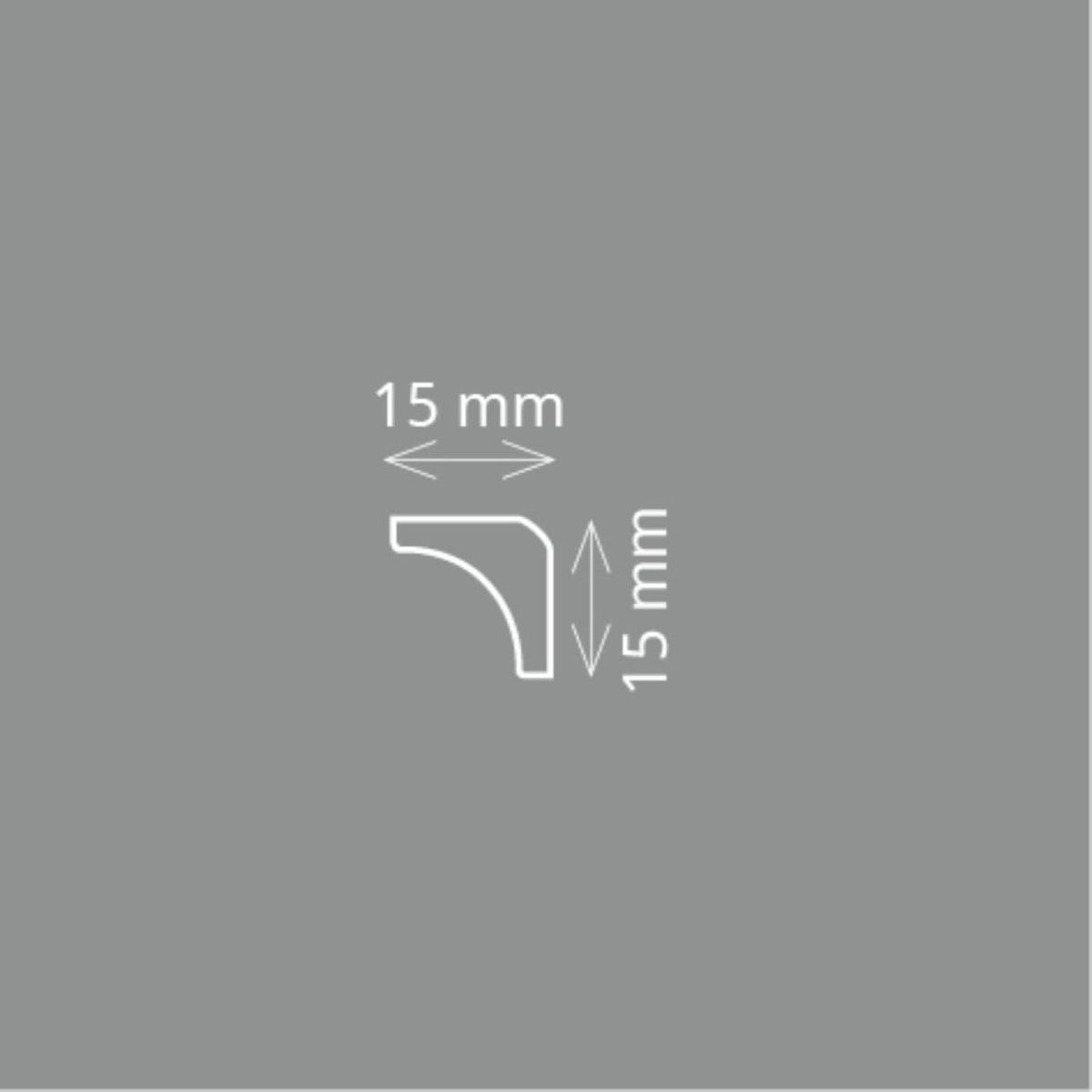 Decoratieve strip A 3 (16 x 16 mm), lengte 2 m