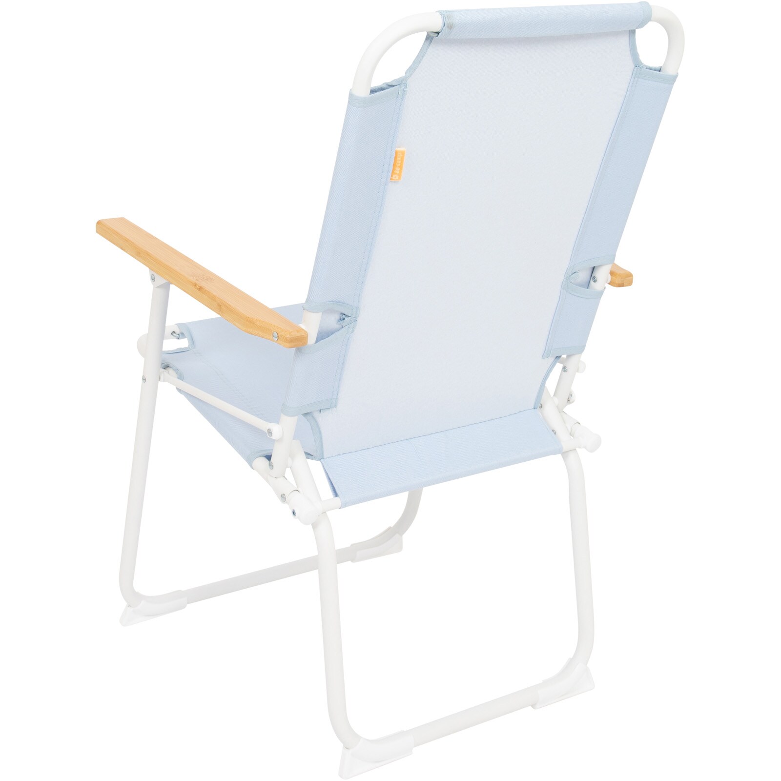 BO-CAMP Campingstuhl Mosset M Garten Klappstuhl Faltstuhl Faltbar Alu Holz 100kg Farbe: blau