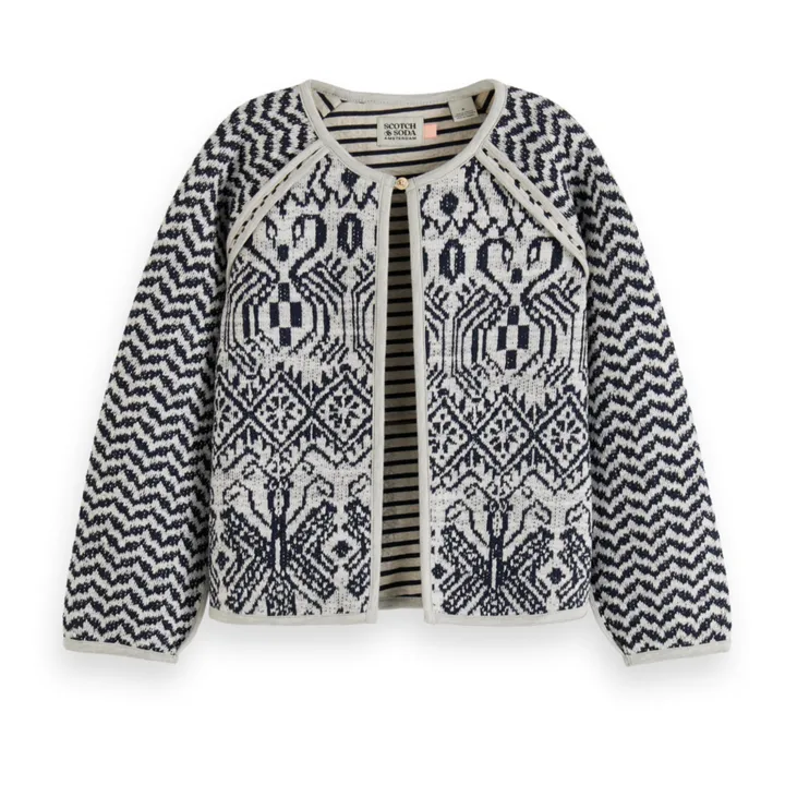 Scotch & Soda Cardigan Motifs | Bleu nuit