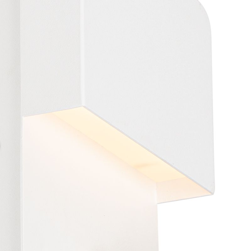 Wandlamp wit incl. LED met USB en leeslamp met schakelaar - Robin