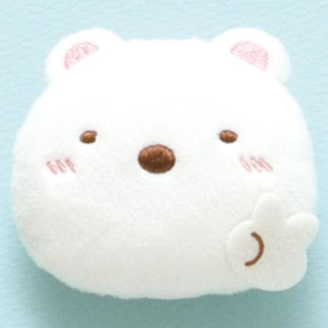 San-X - San-X Sumikko Gurashi knuffelbadge (Shirokuma)