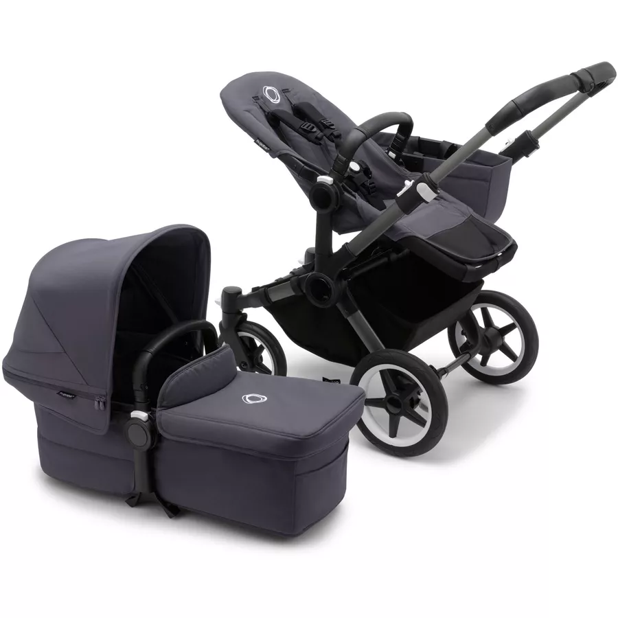 bugaboo Kombikinderwagen Donkey 5 Mono Complete GraphiteStormy Blue