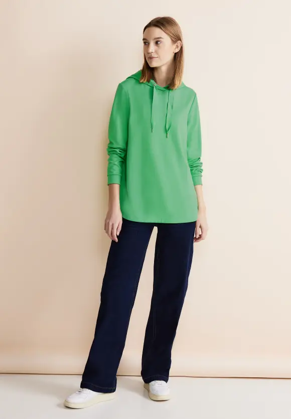 Shirt im Hoodie Style - light spring green