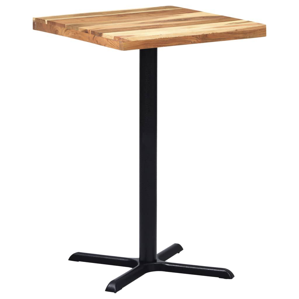 vidaXL Bistrotafelpoot, zwart, 76x76x107 cm, gietijzer