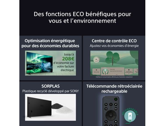 SONY - TV OLED 4K 139 cm K55XR8AB - BRAVIA 8A