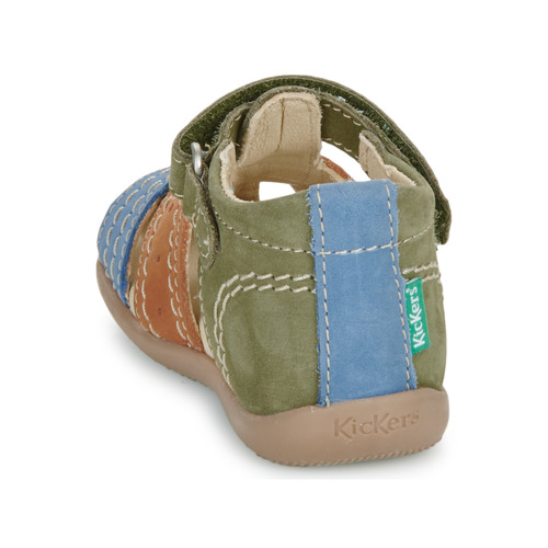 Kickers - BIGBAZAR-2 - Kaki / Marron / Bleu