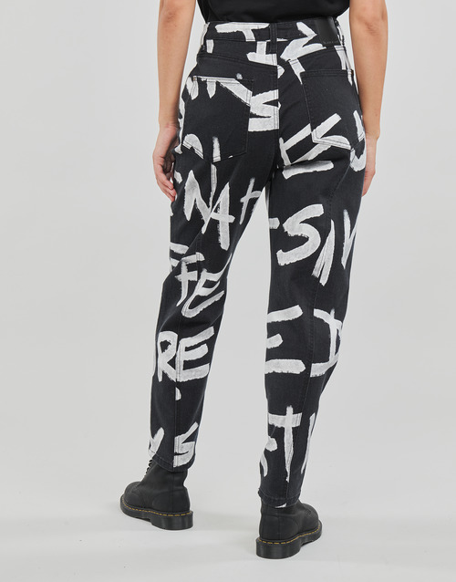 Desigual - PANT_BROCHA Negro / Blanco