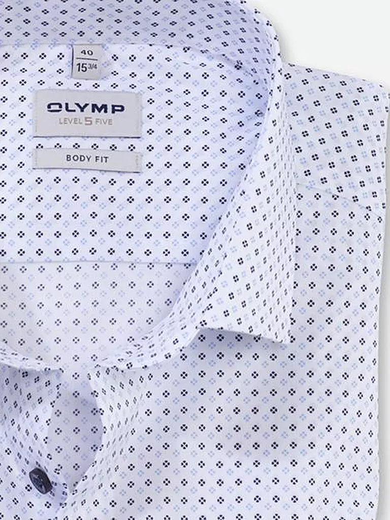 OLYMP LEVEL FIVE Hemd Body Fit weiss